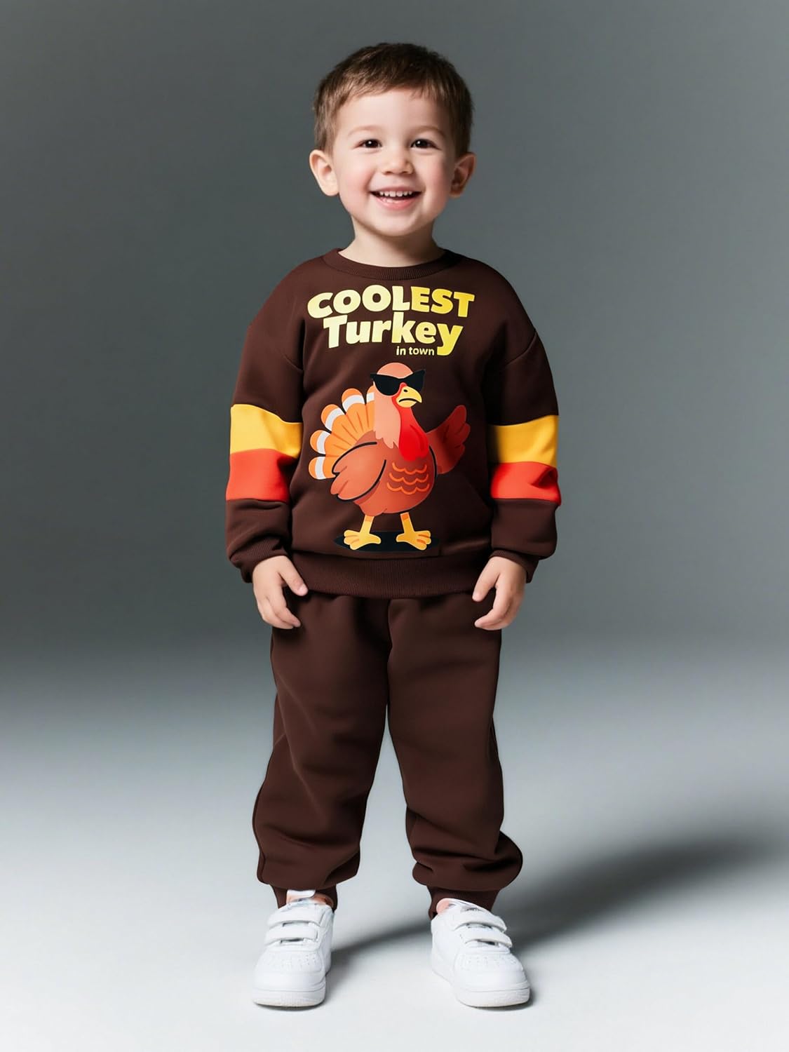 2-6T Toddler Baby Boy Clothes Color Blocking Hoodies + Pants Fall Winter Outfits - Image 2