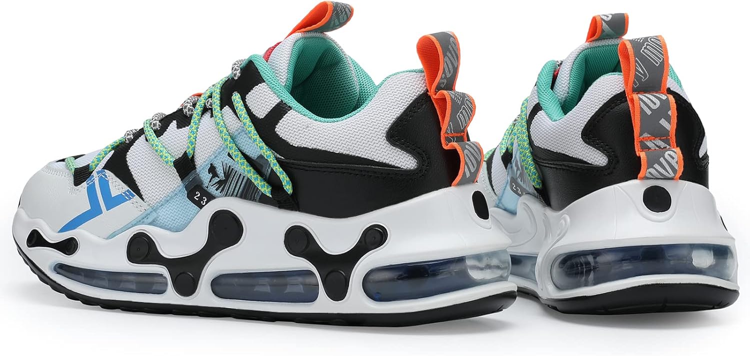 Milazzo Men's Retro Color Blocked Comfy Breathable Shoes Walking Casual Athletic Shoes - Image 2