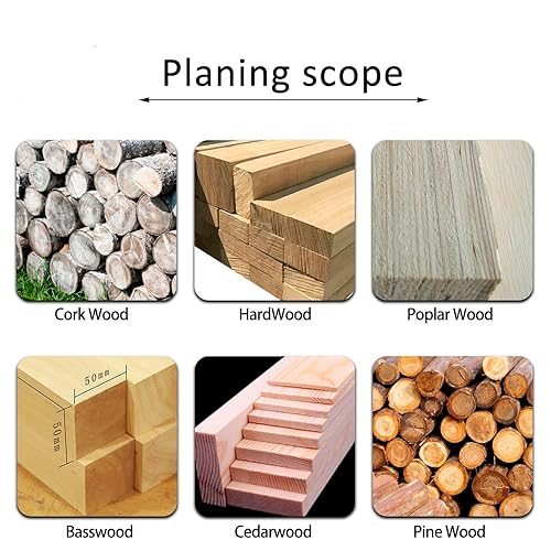 Miniatura 6 de Plaza de 0.591 in con insertos de cortador de carburo de radio de 6 pulgadas (15 × 0.098 in-R150) para torneado de madera herramienta de desbaste