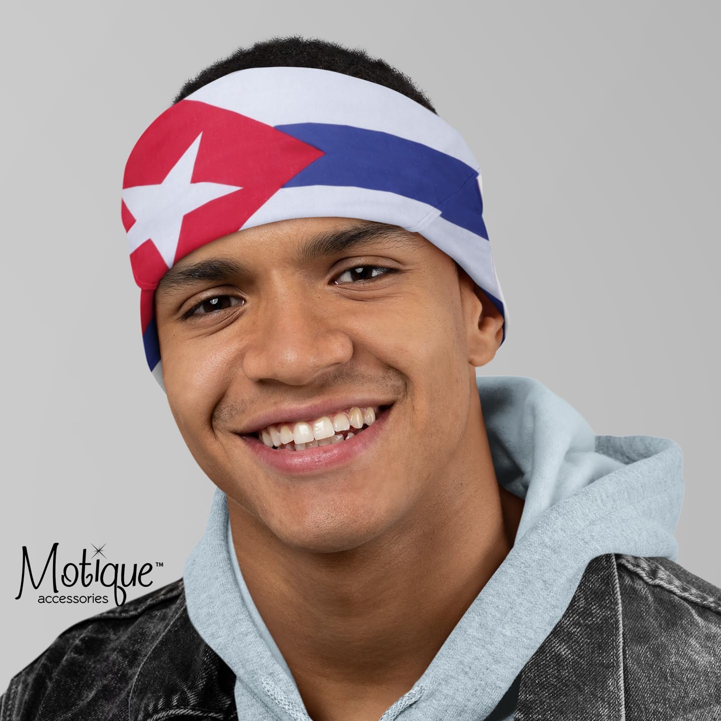 Motique Accessories Set of 3 Large Cotton Bandanas - Carribean Flags - Image 2