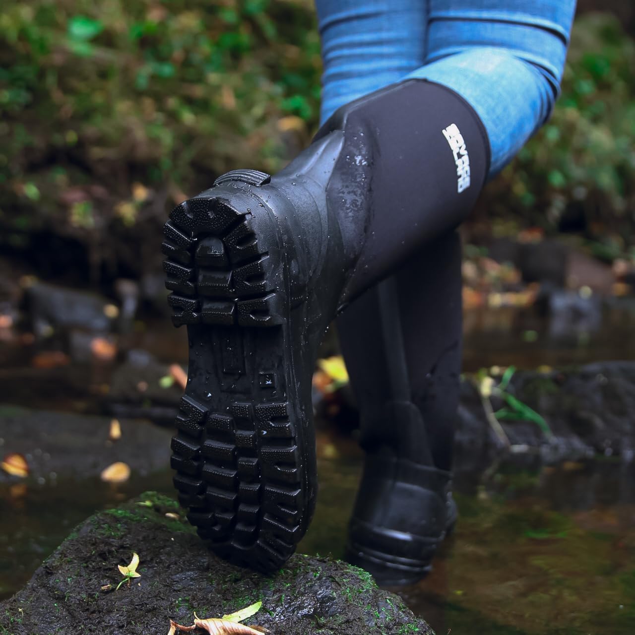 Savage Island Bottes en caoutchouc isolées en néoprène pour femme, doublées chaudes, entièrement imperméables