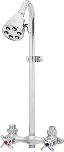 Vista 2 de SPEAKMAN SC-1220-1-AF Commander - Ducha industrial expuesta con asas cruzadas, cromo pulido
