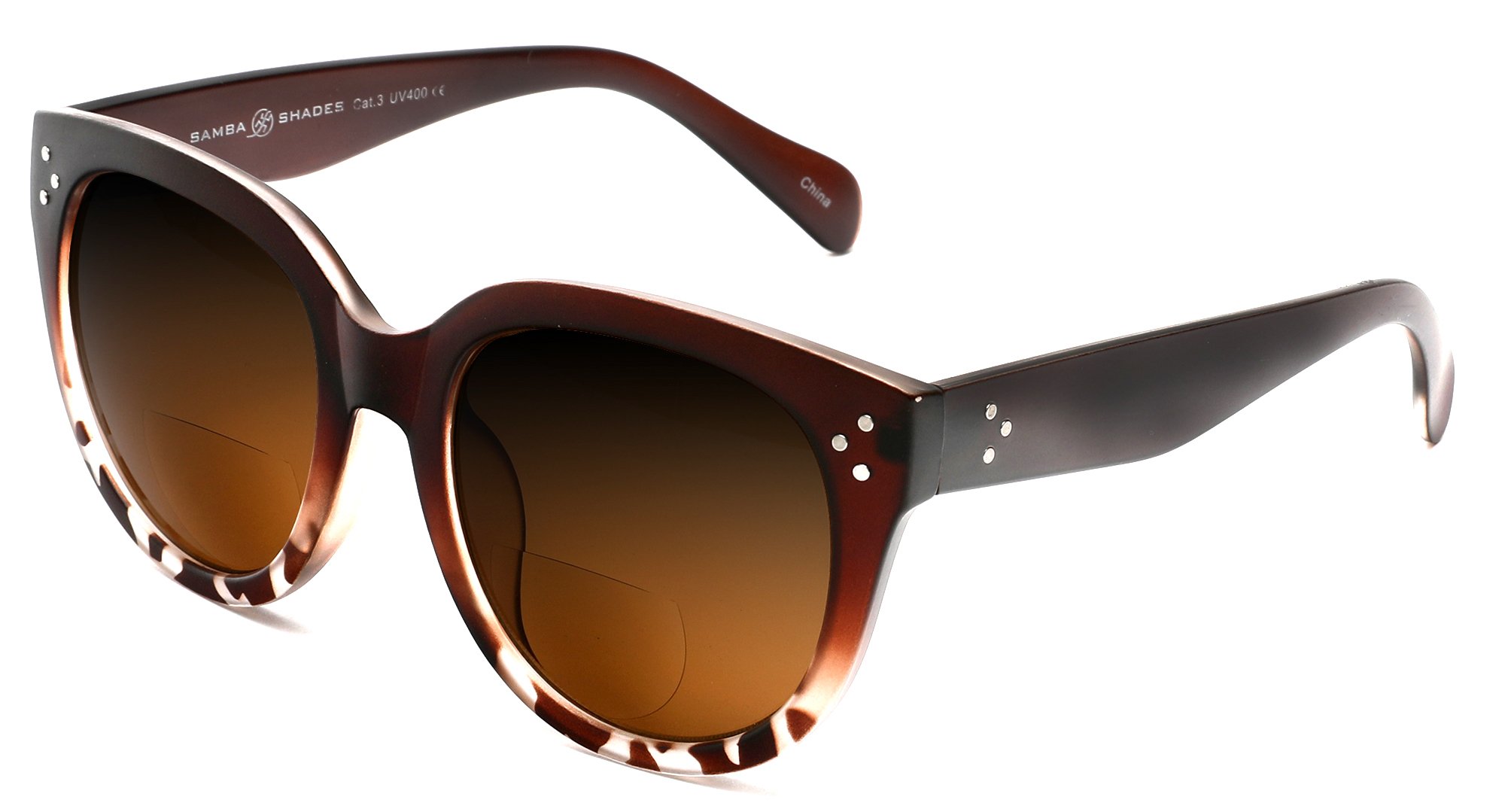 Bifocal Sunglasses for Women Oversized Built In Reading Lenses- Round Readers Under the Sun