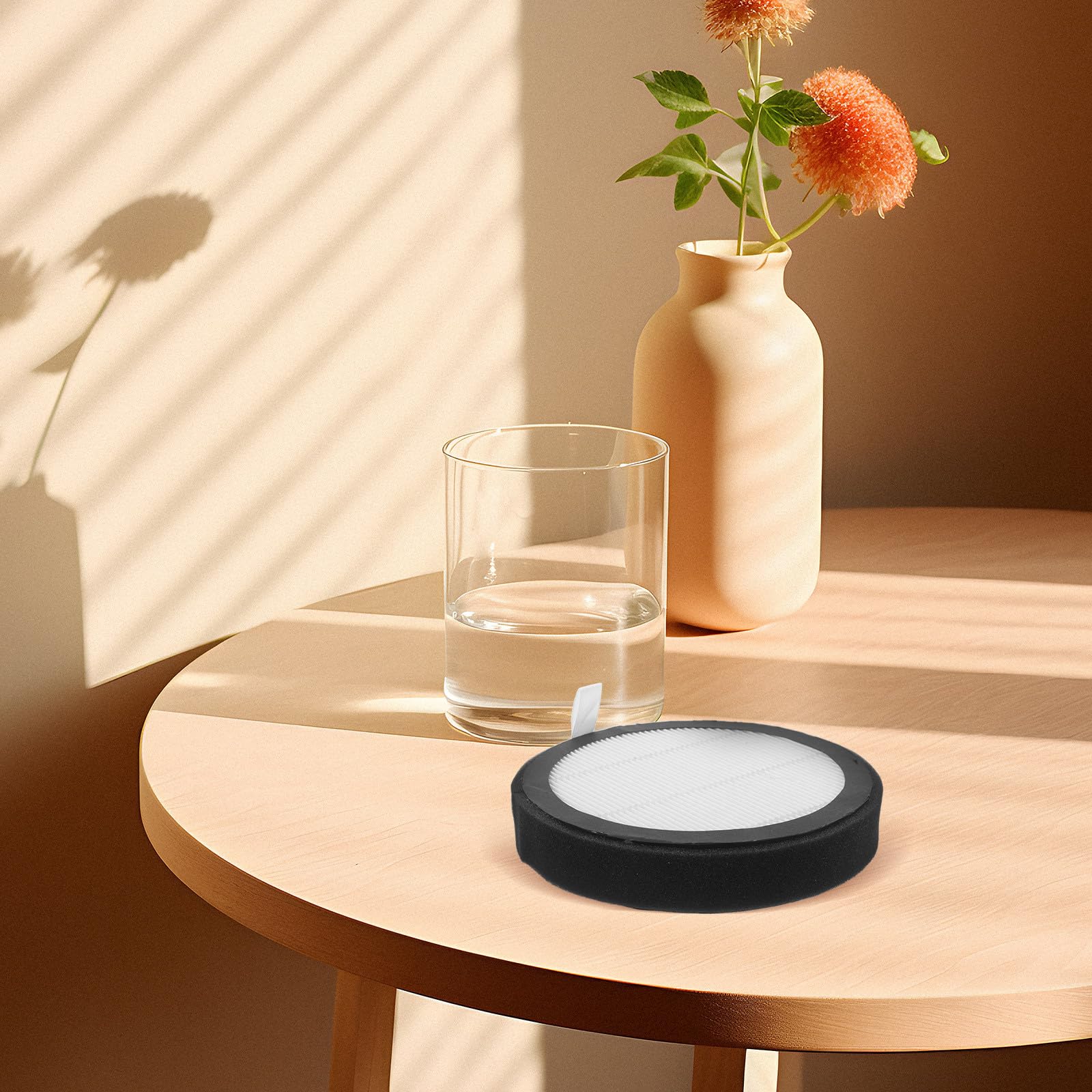 Aktivkohlefilter Rund für Lüftungsanlagen mit Schwammmaterial Schwarz Absorbiert Rauch Staub und Gerüche Einfacher Wartungsfilter für Küchen und Raucherbereiche