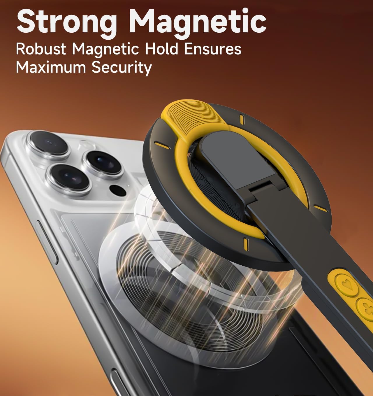 for MagSafe Phone Grip Stand, 3-in-1 Magnetic Finger Ring Holder with Double-Sided Magnet, Fidget Toy Design, Magnetic Phone Stand for iPhone 17/16/15/14/13/12 Series - Image 4