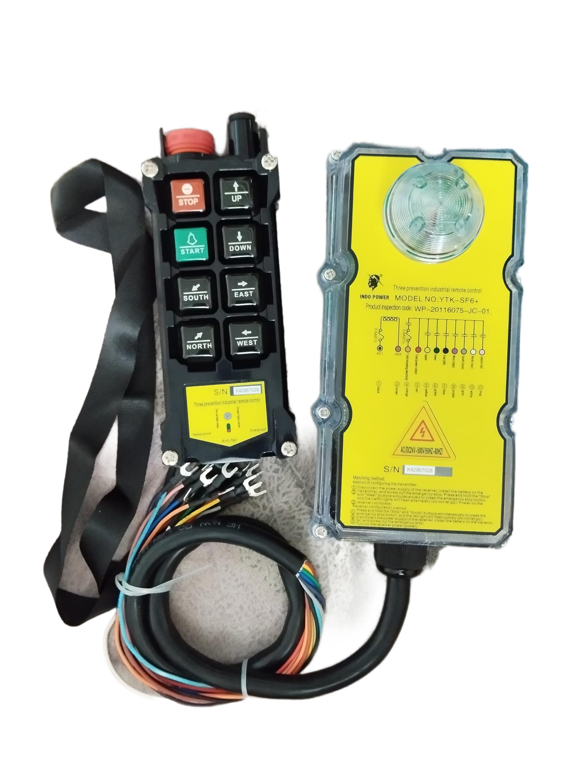 Buy Power YTKSF6+ Wireless Crane Remote Control Single Speed 8 Buttons