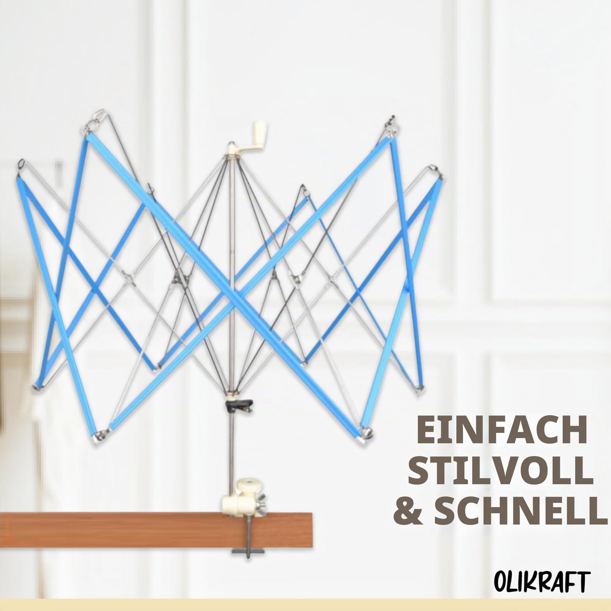 Wollspule für Wollkugeln und Wollspender (mit Wollknäuelhalter) | Basis-Set geeignet für Wollknäuel | Wollspule