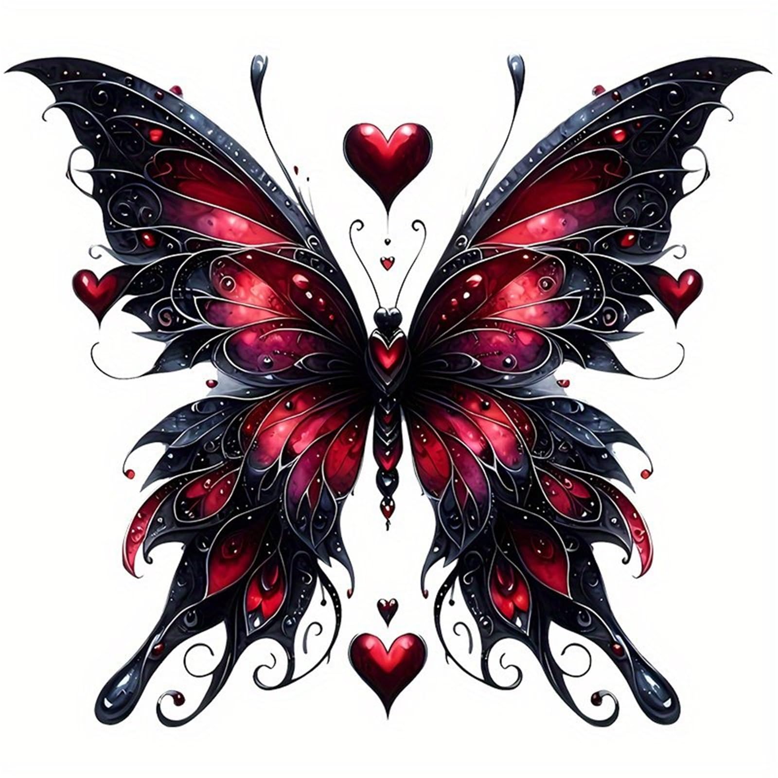 FGLFPXI Heart Decal, Self-Adhesive Sticker for Car, Motorcycle, Laptop, Phone, Bottle Wall