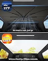 Vista 2 de JOYTUTUS Parasol para ventana de techo para Tesla Cybertruck, cubierta de protección solar interior automotriz, revestimiento de bloqueo UV plateado