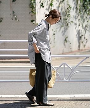 Amazon | [フレームワーク] コットンブザムシャツ フリー ブラック