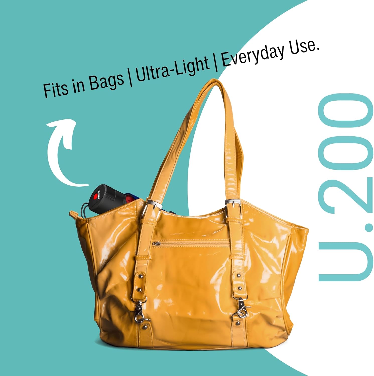 Knirps U.200 Ultra Light Duomatic Automatic Open Rain Umbrella - Compact Windproof Travel Umbrella for Adults - 97cm Diameter Retractable With Carrying Case - Image 7