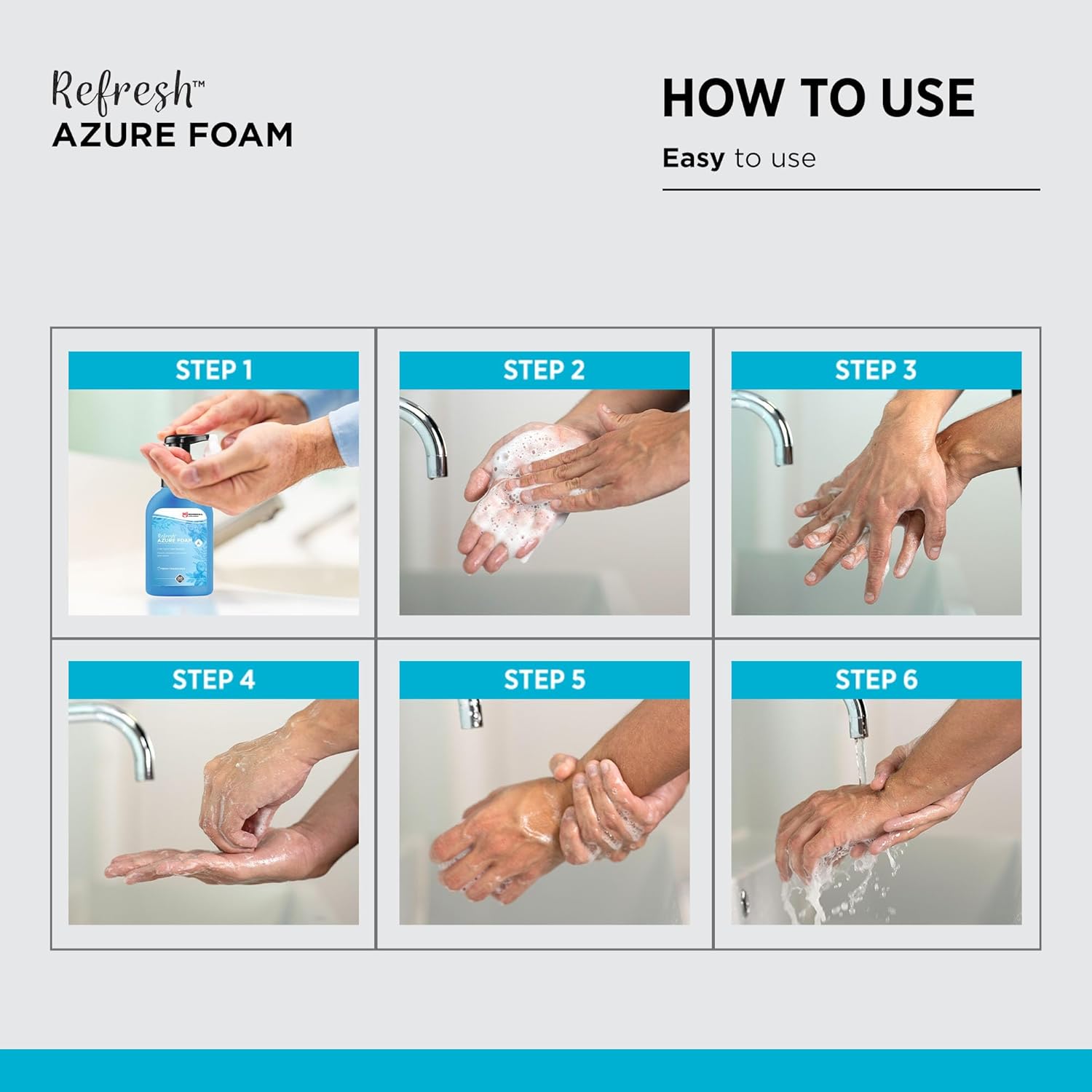 SC Johnson Professional REFRESH Azure Foam Hand Soap, 10 Fl Oz (Pack Of 16)