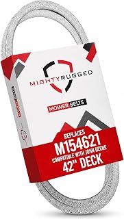MightyRugged M154621 John Deere 42 inch Deck Belt Replacement - Heavy-Duty, Durable, Aramid Cord John Deere Mower Deck Belt for EZtrak Series - Also fits on X300, X304, X310, Z245