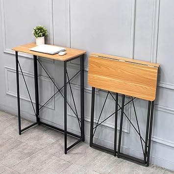 Standing Desk, Computer Desk, Space Saving, 31.5 inches 80 cm, Depth 15.7 inches 40 cm, Height 43.3 inches 110 cm, Standing Work, Fatigue Reduction, Standing Table, Meeting Table, Office Work
