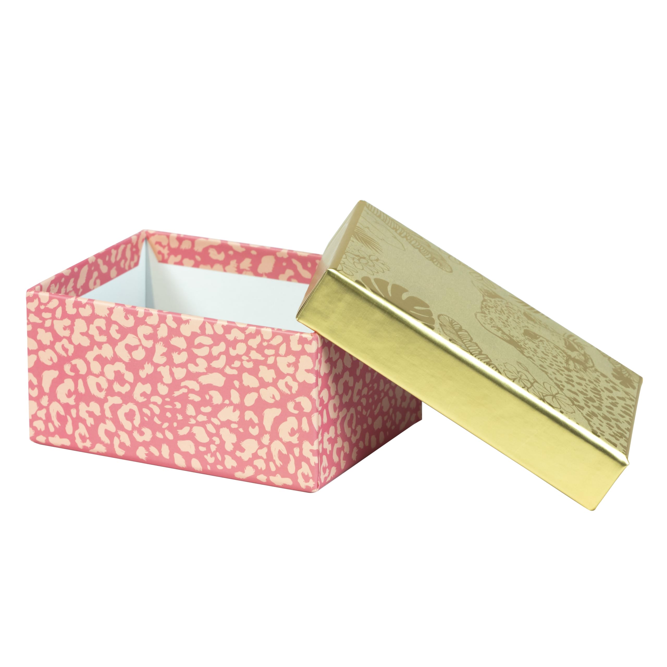 Eurowrap K-29055-BXC - Un Lot De 12 Mini Boites Assorties En Carton - Motif : Aspect Kraft, Pantère, Géométrique, Rose/Or/Bleu Pastel - Idéal Pour : Boite à Bijoux, Boite Cadeau