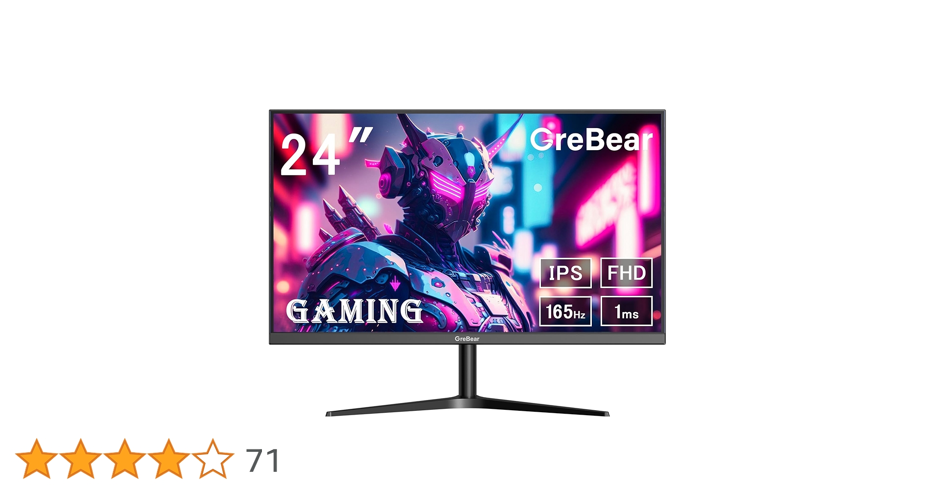 【開封済・未使用】GreBear G24165 ゲーミングモニター 24in Amazon.co.jp: Grebear ゲーミングモニター 24イン 165Hz FHD 1920
