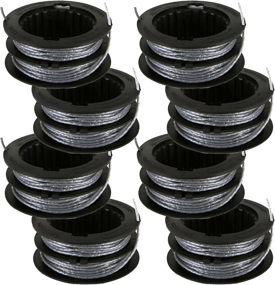 SB00L00 Spool Compatible with Greenworks ST80L200 2901619 2906302 ST60V ST60V-T0 80V String Trimmer and ST60L00 ST40L00, Replacement Spool Refills Dual Line 17Feet 0.080" -8Pack