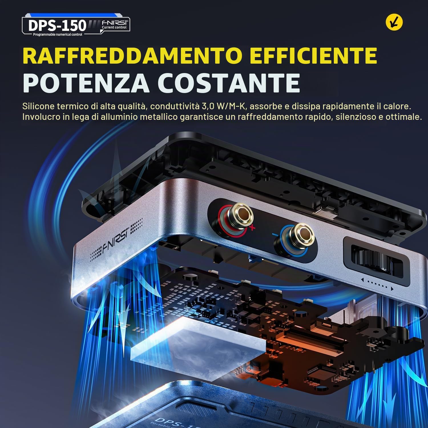 Alimentatore Da Laboratorio 30 V 5 A Display da 2,8 Pollici Uscita Programmabile Tramite PC Protezioni Multiple per Ricerca Sperimentale Sviluppo Ingegneristico,Include Un Alimentatore da 100W.