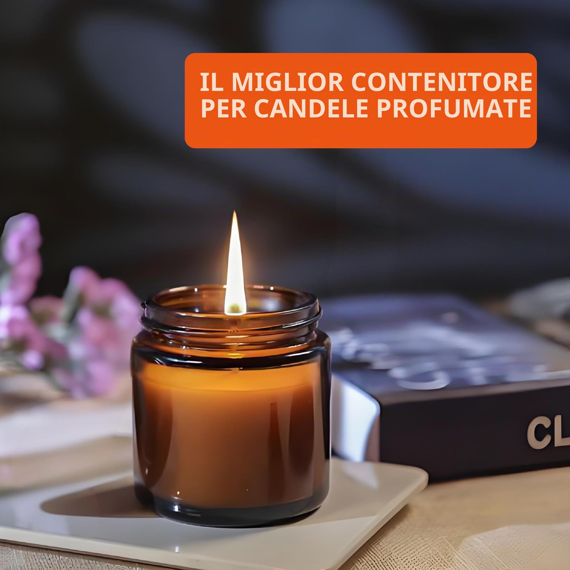 Set di 2 Vasetti in Vetro Ambrato da 100 ml con Coperchio a Vite, Contenitori Multiuso per Cosmetici, Creme, Oli Essenziali, Protezione UV, Perfetti per Viaggio e Conservazione Domestica