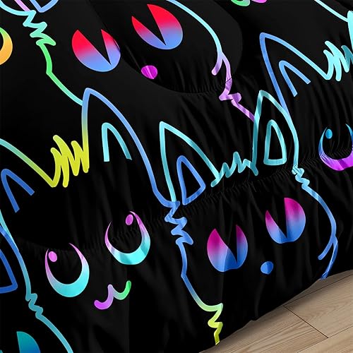 Vista 32 de Lindo juego de ropa de cama de dinosaurios de dibujos animados, ultra suave, juego de edredón tamaño matrimonial para niños, bonito edredón