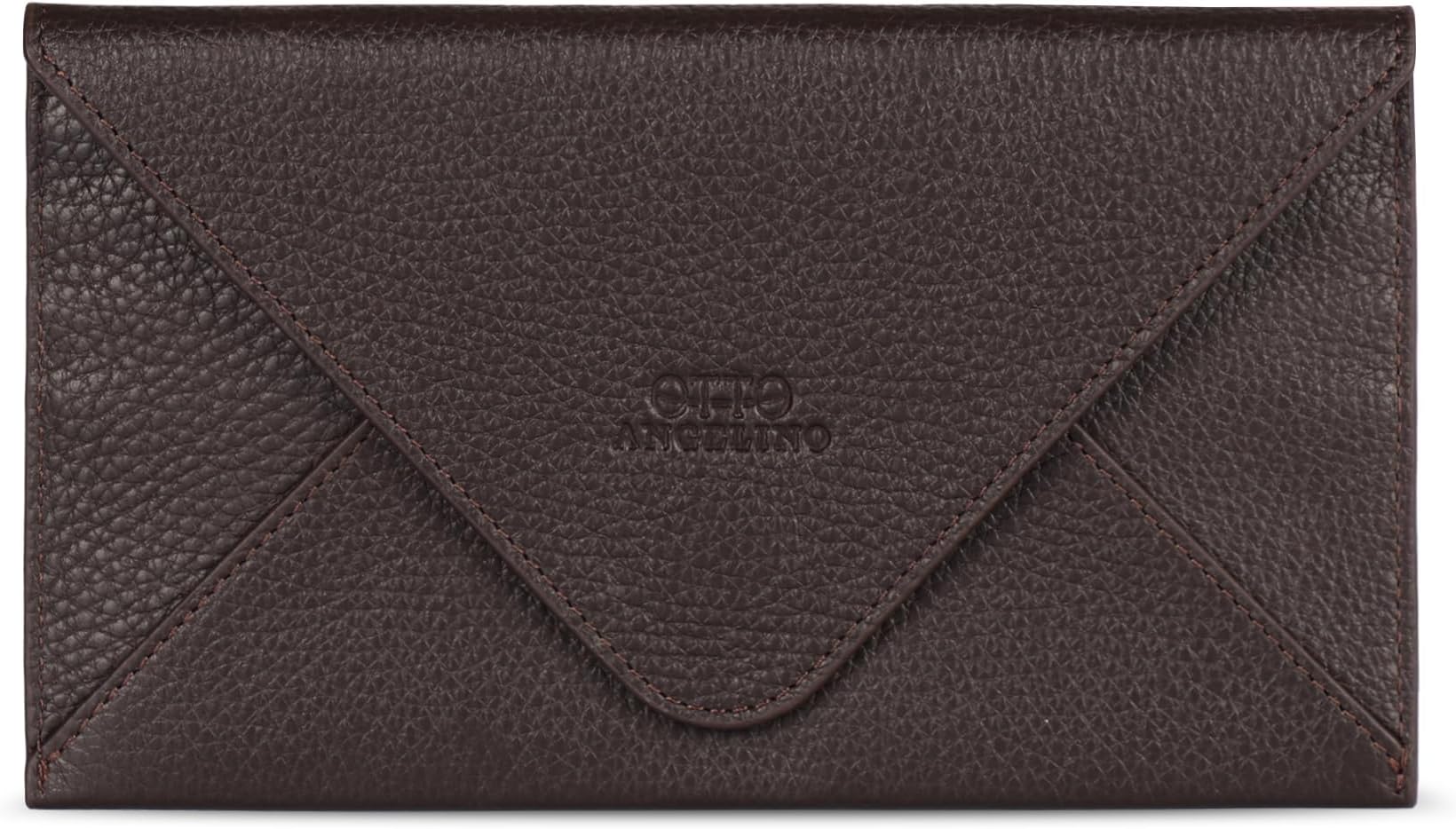 Slim Genuine Leather Wallet Clutch - Multiple Slots Money, ID, Cards, Smartphone, RFID Blocking - Unisex