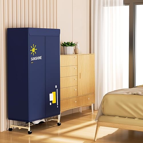 Miniatura 7 de Secadora de ropa portátil, 1000 W, secadora portátil de doble capa, secadora portátil para lavandería, secadora de ropa de acero inoxidable,
