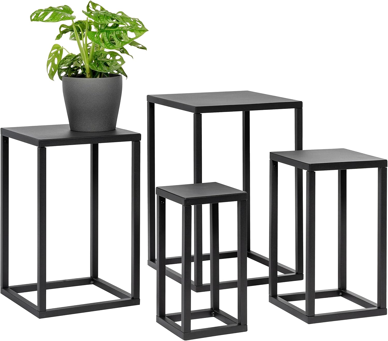 bremermann Blumenhocker 4erSet, MetallBlumenständer, Blumensäule