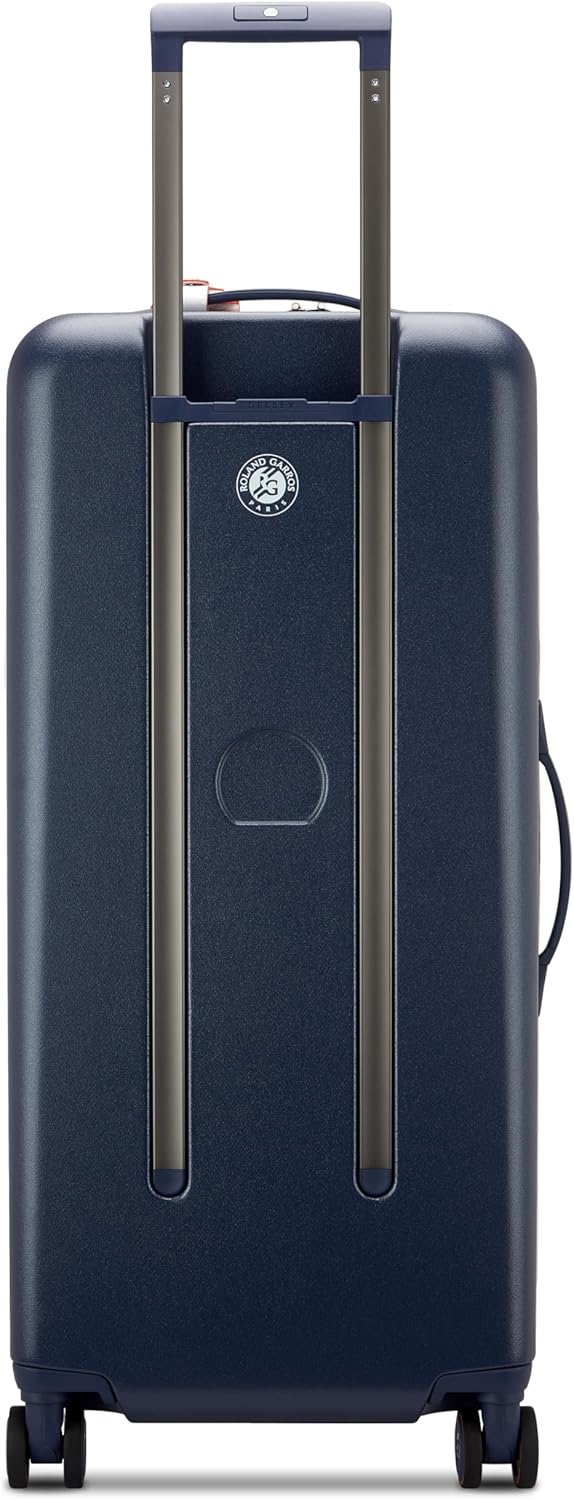 DELSEY Paris Roland-Garros Hardside Luggage with Spinner Wheels, Navy Blue, Checked-Large 29 Inch Trunk