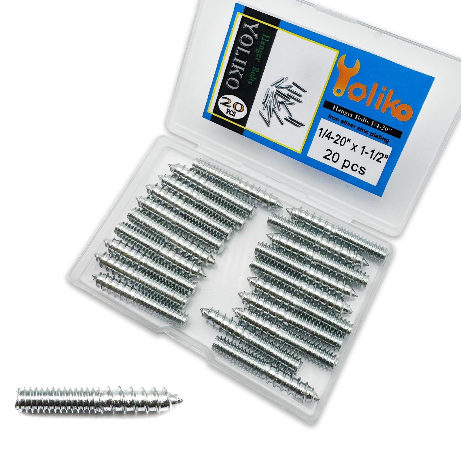 Hanger Bolts 1/4-20 x 1" - 20 Pack -11 Hanger Bolts 1/4-20 x 1" - 20 Pack -11