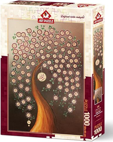Art Puzzle Allah'ın 99 İsmi (Esma-Ül Hüsna) 1000 Parça Puzzle