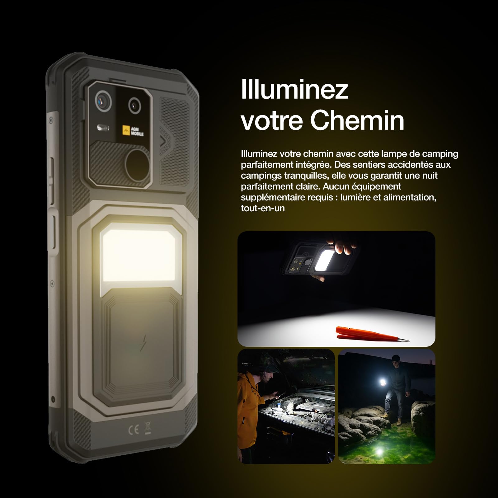 AGM G3 Pro Smartphone Robuste 5G Caméra Thermique,Android 15