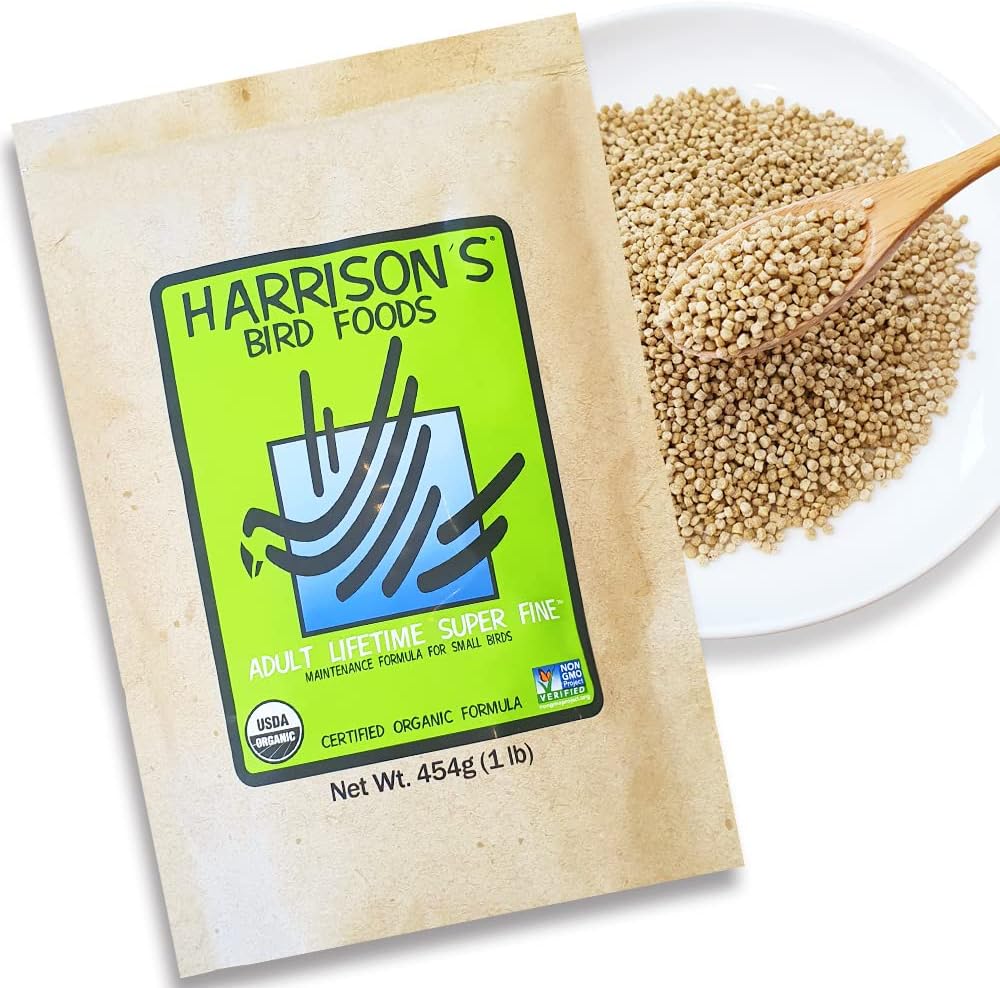 Amazon ハリソンバードフード アダルトライフタイム スーパーファイン 454g インコ 餌 ペレット Harrison's Bird
