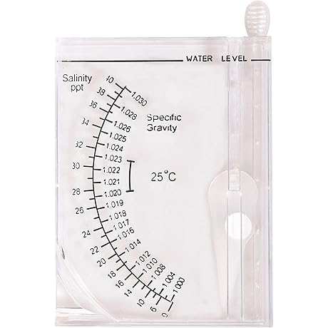 Precise Hydrometer Salinity Tester for Aquarium Sea Fish Tank Salt Water Maintenance