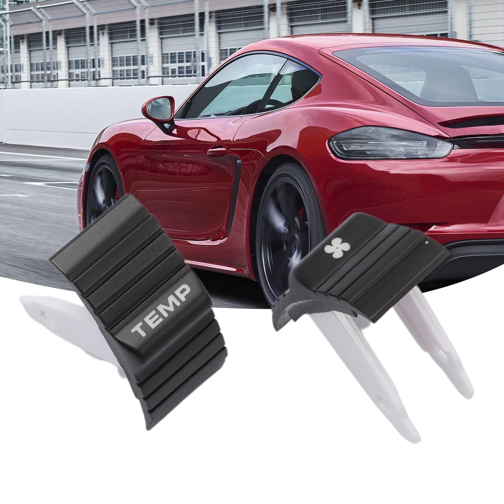 Interruttore climatizzatore per Boxster Cayman 911 987 997 Climatizzatore HVAC A/C Pulsante Nero Manuale