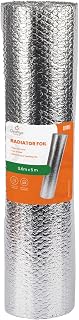 Radiator Reflective Foil - Radiator Wrap for Home- 5m x 60cm - 3.6mm Thickness Heat Reflective Insulation Radiator Insulation Foil Reflector Saves Energy & Money - Reduces Heat Loss