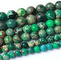 Vista 19 de Cuentas sueltas redondas de gemas naturales, cuentas de cristal de piedra energética para hacer joyas 15" (Cristales de cuarzo de fresa, jades, 6MM)