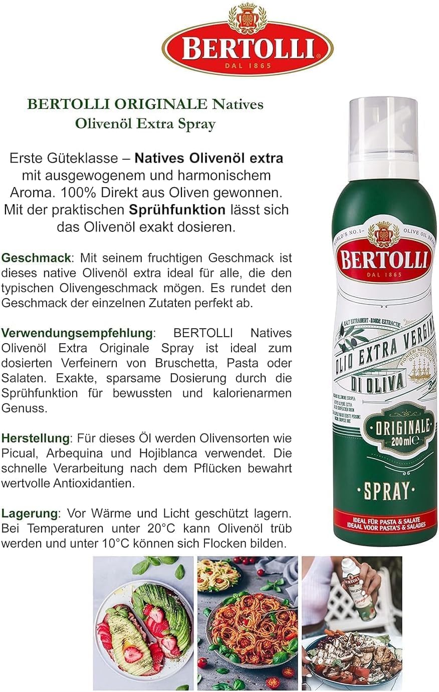 Italian Gourmet Bundle Olivenöl Extra Vergine Spray Originale 12x 200ml + Italian Gourmet Polpa Gratis – Italienisches EVOO Sprühöl, ideal zum Würzen & Kochen, gleichmäßige Dosierung, Vorrat 2,4L