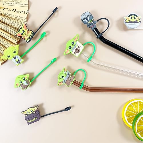 Miniatura 26 de Stanley Cup - Juego de accesorios que incluye 6 tapones de silicona a prueba de derrames, 2 tapas de popote para popotes de 0.39 a 0.39 pulgadas, 1