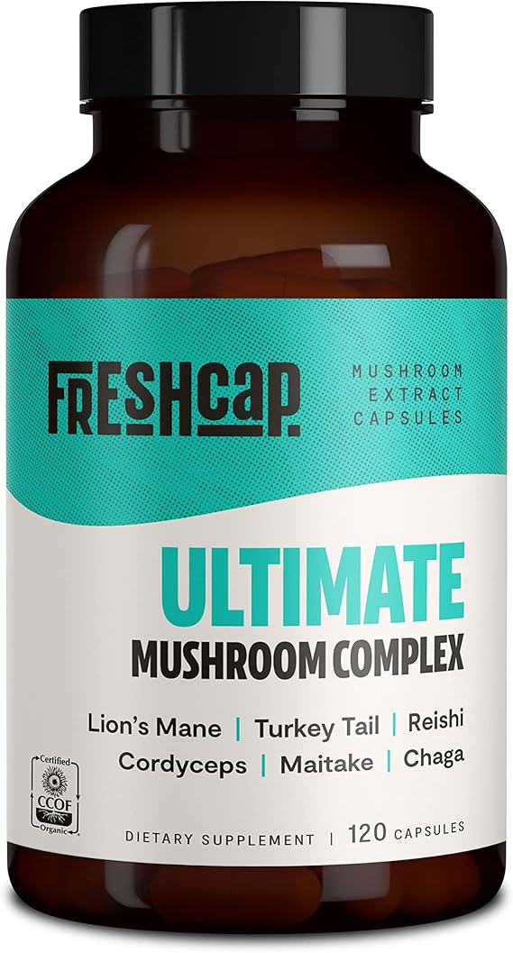 FreshCap Ultimate Mushroom Complex Lions Mane, Reishi