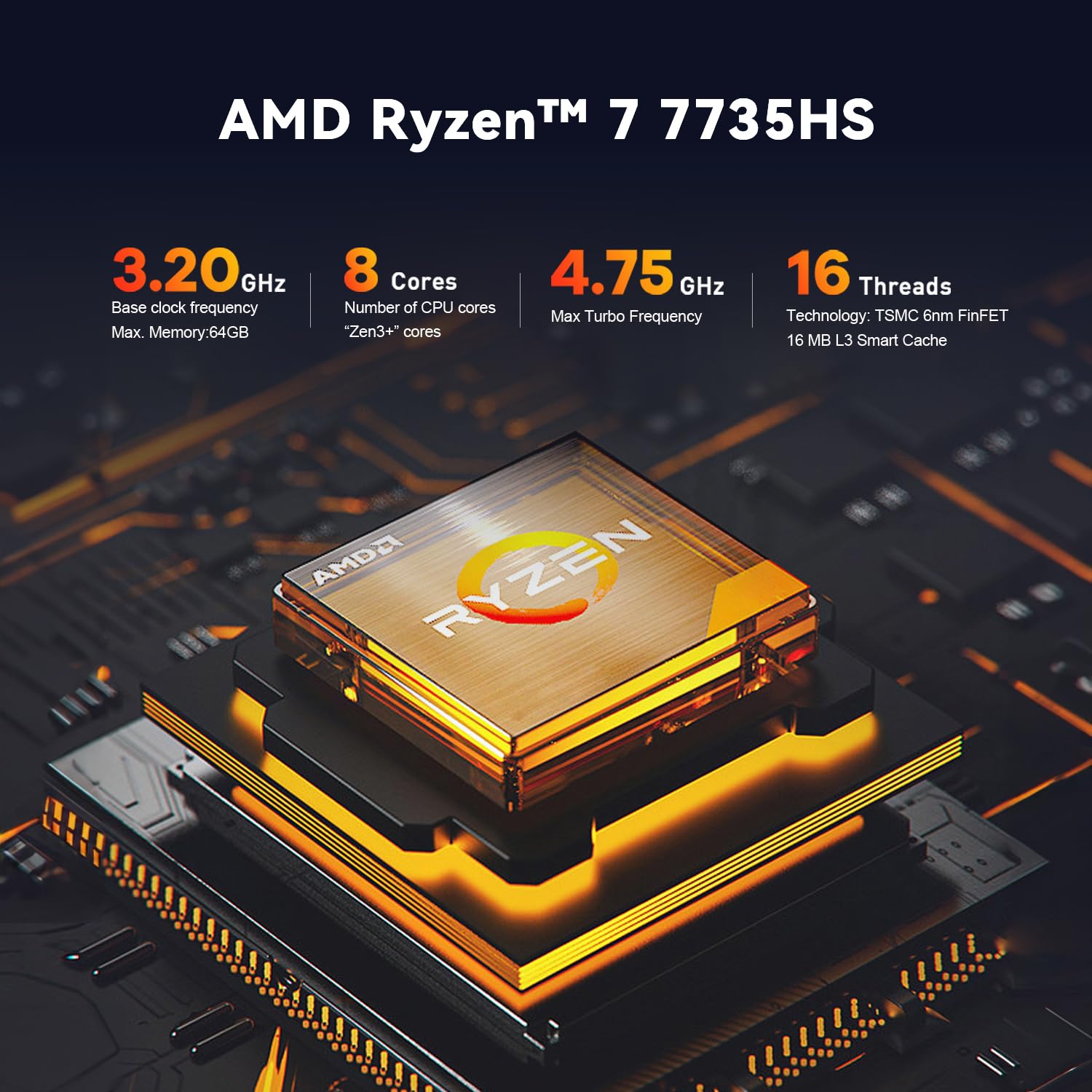 TRIGKEY ミニpc S6 Ryzen 7 7735HS Trigkey S6 AMD Ryzen 7 6800U