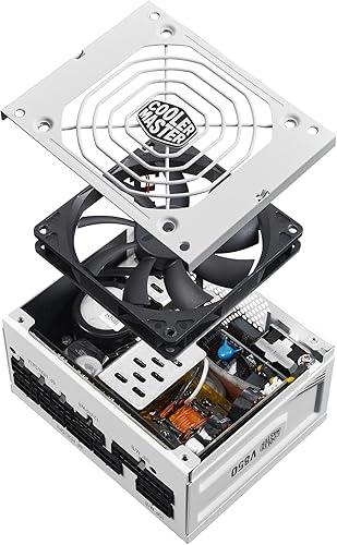 Vista 27 de Cooler Master Fuente de alimentación modular V850 SFX Gold ITX SFF, 850W 80Plus Gold, ATX 3.1 90° PCIe 5.1, diseñado listo para Nvidia RTX 5080