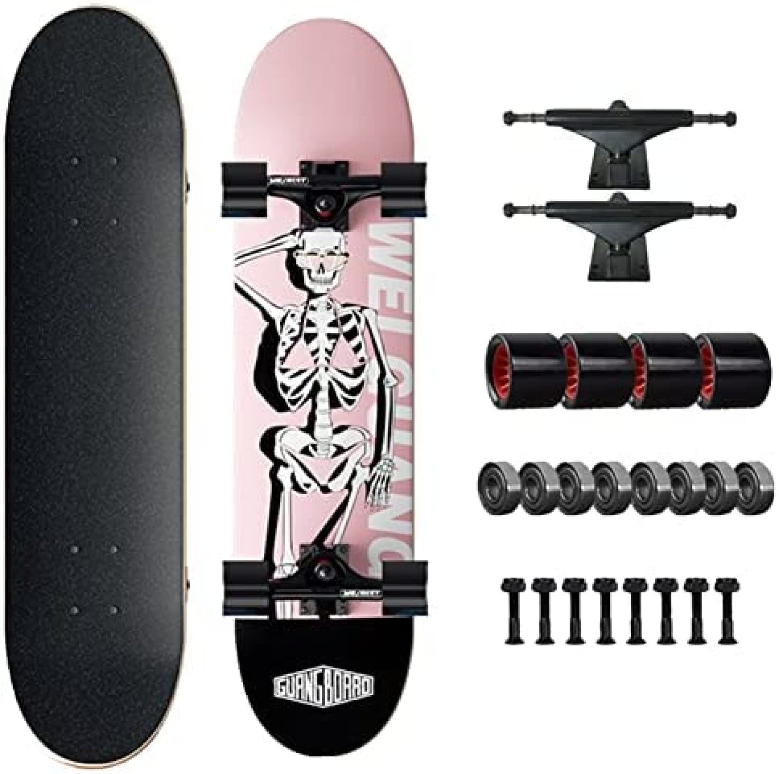 Amazon.co.jp: 31インチコンプリートスケートボード7層メープルデッキ