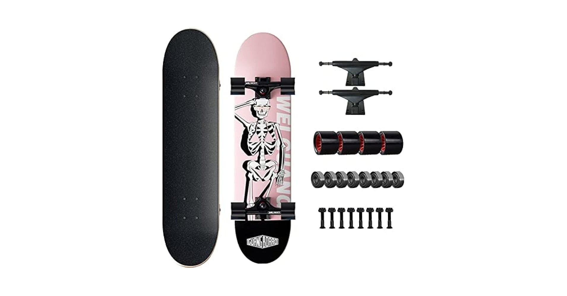 Amazon.co.jp: 31インチコンプリートスケートボード7層メープルデッキ