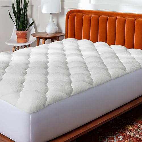 ViscoSoft - Cubrecolchón de fibra de primera calidad tipo nube - Parte superior de almohada acolchada perfecta para todas las posiciones para dormir