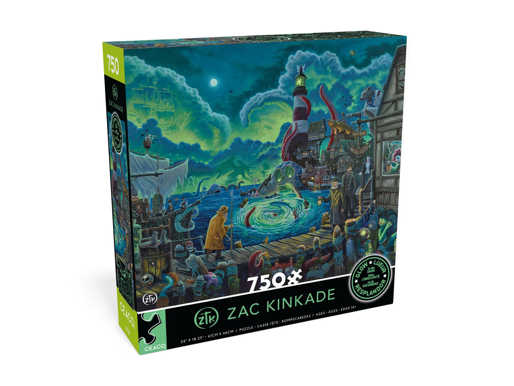 Amazon.com: Ceaco - Zak Kinkade - Halloween at Horror Harbor Glow
