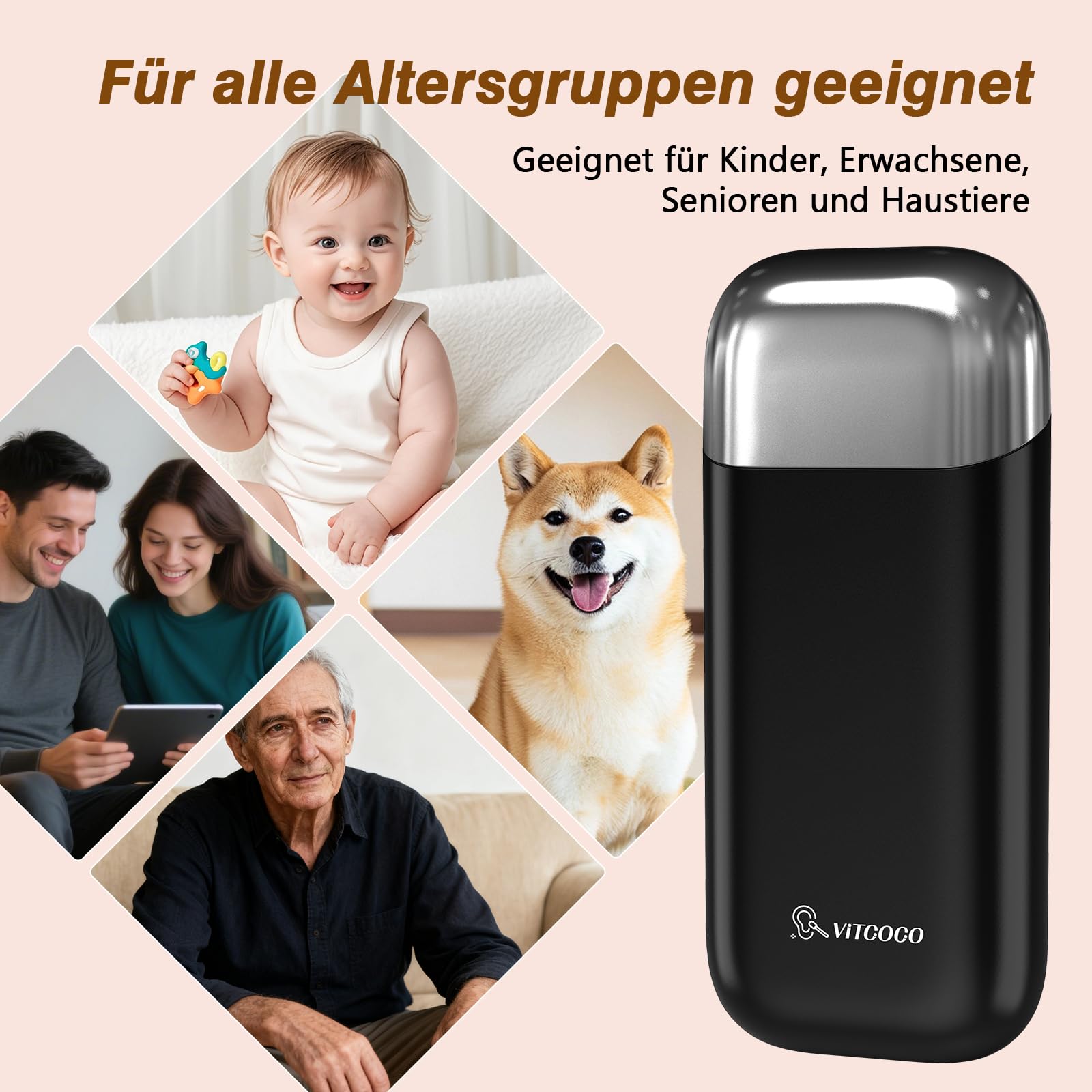 Ohrenschmalz Entferner Otoskop, VITCOCO Flexibel 1080P Wi-Fi Ohrreiniger, 3.1mm Ohrreiniger mit Pinzette, Wasserdicht Ohrenreiniger für Erwachsene, Kinder und Haustier