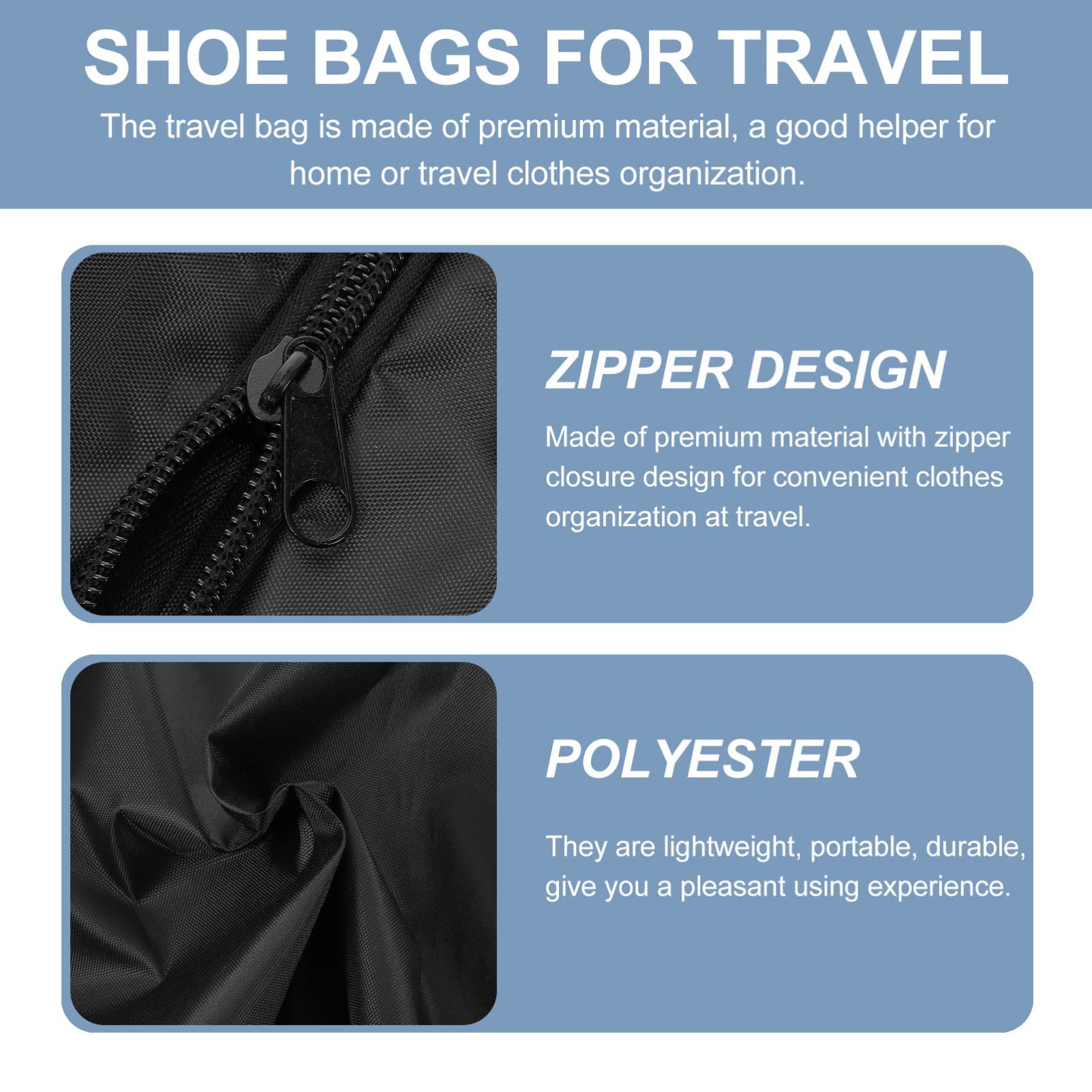 Set di 4 Borse Organizer Impermeabili per Valigia e Scarpe
