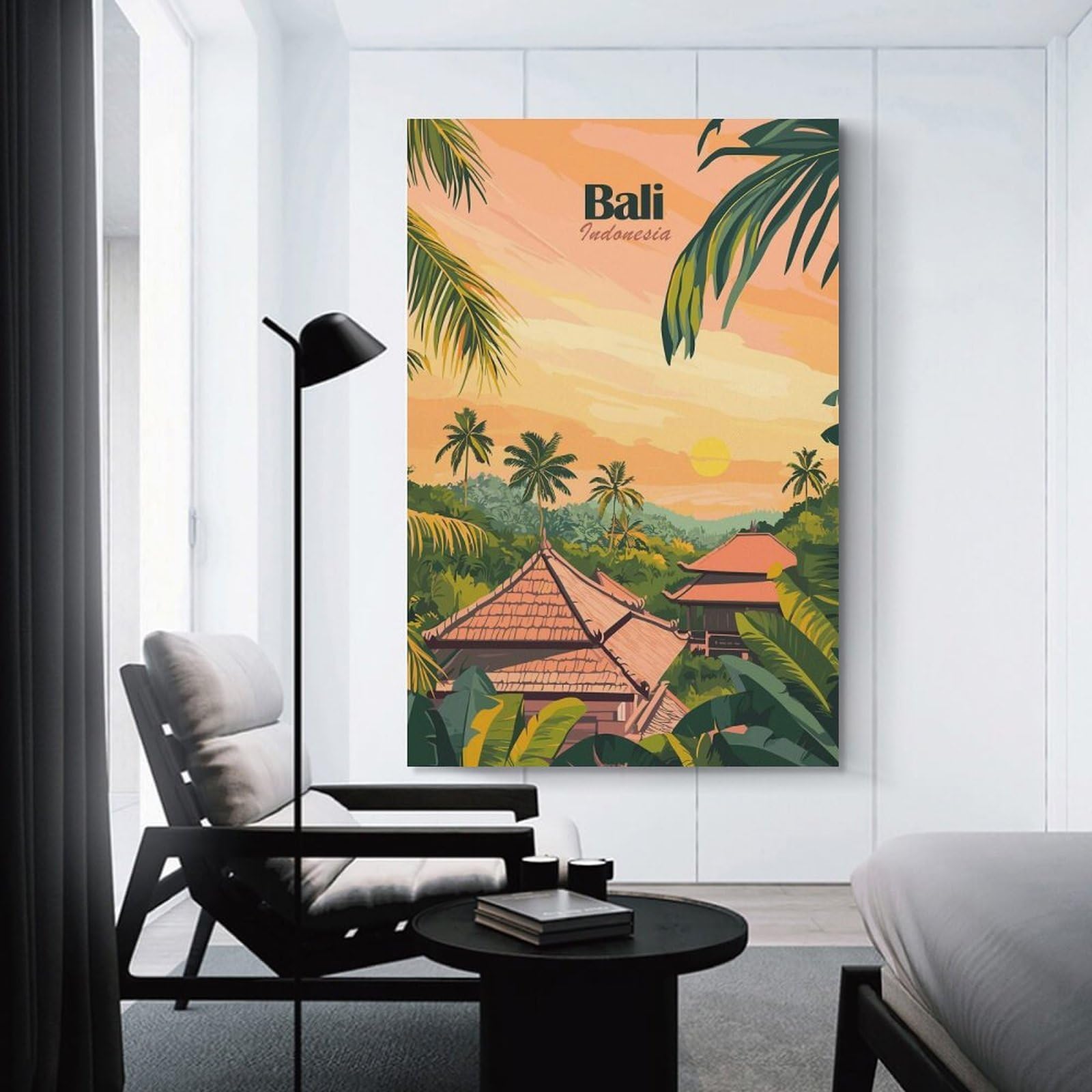 Junmoney Bali, Indonesia Travel (6) Hanging Wall Art, 16x24inch(40x60cm), for Lounge, Bedroom Or Personal Spaces, Gift Idea for Housewarming And Birthdays