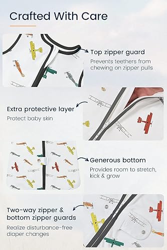 Miniatura 6 de TotAha Saco de dormir para bebé de 0 a 3 meses, saco de dormir seguro para recién nacido para un sueño tranquilo, manta ligera para bebé de 0.5 TOG