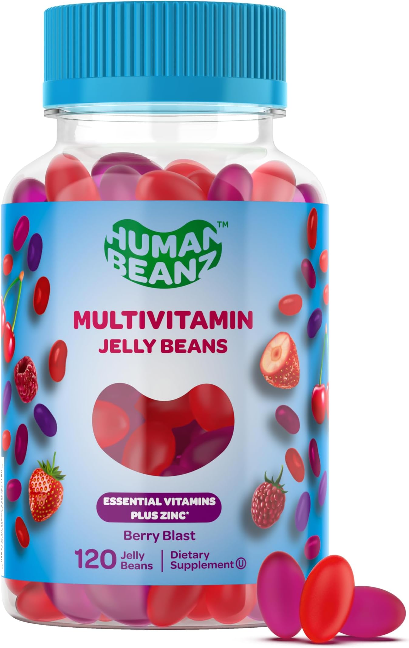 Human Beanz Multivitamin Jelly Bean Gummies with Zinc for